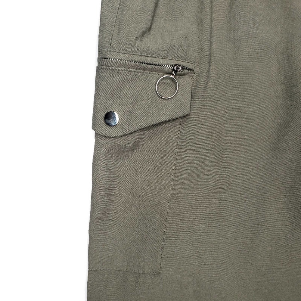 Lulus The Bottom Line Olive Green Cargo Joggers - Picture 4 of 9
